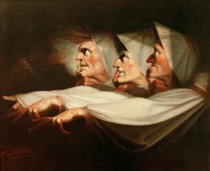 The three witches (Johann Heinrich Füssli) - Muzeo.com