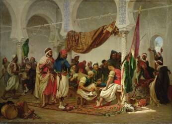 The Turkish Cafe (Charles Marie Lhuillier) - Muzeo.com