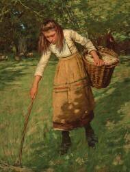 The Wool Gatherer (Henry Herbert la Thangue) - Muzeo.com