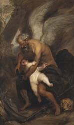 Time Clipping the Wings of Love (Antoon van Dyck) - Muzeo.com