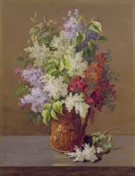 Vase of Lilacs (Pierre Joseph Redouté) - Muzeo.com