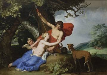 Venus and Adonis (Abraham Bloemaert) - Muzeo.com