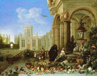 Vertumnus and Pomona (Jan van Kessel) - Muzeo.com