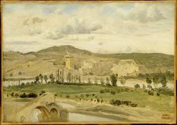 Villeneuve-lez-Avignon. La tour Philippe le Bel (Jean-Baptiste Camille Corot) - Muzeo.com