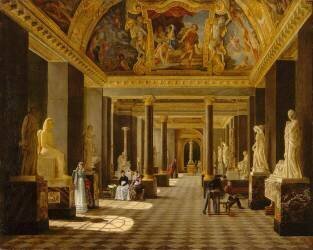 Vue de la salle des Saisons au Louvre (anonymous) - Muzeo.com