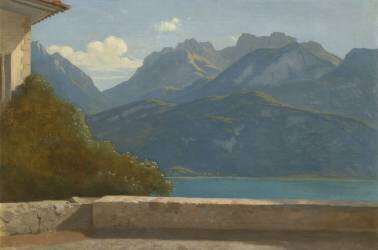 Vue du Lac d'Annecy (Théodore Caruelle d'Aligny) - Muzeo.com
