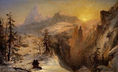 Winter in Switzerland (Jasper Francis Cropsey) - Muzeo.com
