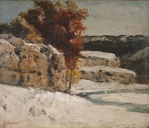 Winter Landscape (Gustave Courbet) - Muzeo.com