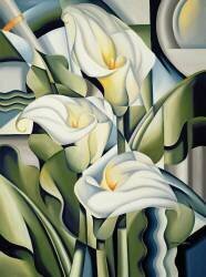 Cubist Lilies (Catherine Abel) - Muzeo.com