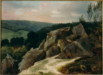 Au Calvaire, forêt de Fontainebleau (Antoine Félix Boisselier) - Muzeo.com