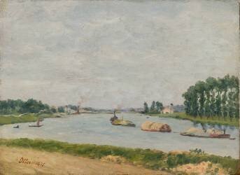 Bords de Seine (Francesco Oller y Cestero) - Muzeo.com