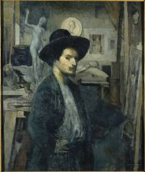 Bourdelle jeune dans son atelier (Antoine Bourdelle) - Muzeo.com