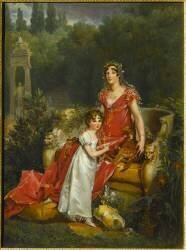 Elisa Bonaparte-Bacciochi (1777-1820) et sa fille Napoleone-Elisa (François Gérard) - Muzeo.com