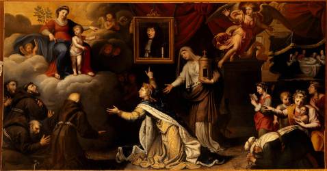 Ex-voto pour la guérison de Louis XIV, en juillet 1658 (intercession des Capucins) (Michel Corneille the Elder) - Muzeo.com
