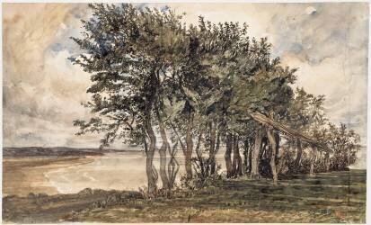 La côte de grâce Honfleur (Paul Huet) - Muzeo.com