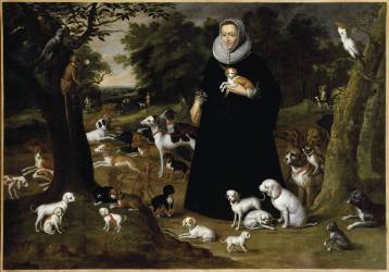 La Dame aux chiens (anonymous) - Muzeo.com