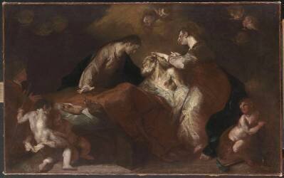 La Mort de saint Joseph (Giuseppe Bazzani) - Muzeo.com