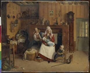 La nourrice (Pierre Duval le Camus) - Muzeo.com