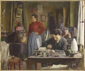 Les céramistes, scène d'intérieur (Victor Marec) - Muzeo.com