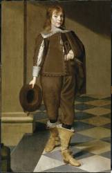 Portrait d'enfant âgé de douze ans (Wybrand de Geest) - Muzeo.com
