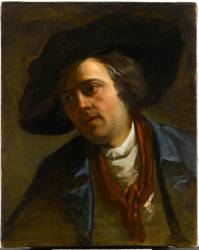 Portrait d'homme avec un chapeau (Anton Raphaël Mengs) - Muzeo.com
