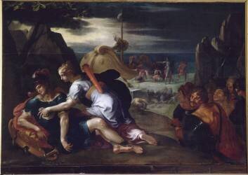 Théagène soigné par Chariclée. (Ambrosius Bosschaert) - Muzeo.com