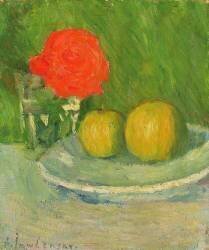 Pommes et une Rose (Alexej von Jawlensky) - Muzeo.com