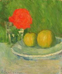 Pommes et une Rose (Alexej von Jawlensky) - Muzeo.com