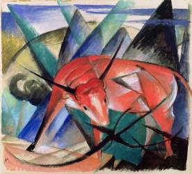 Taureau rouge (Franz Marc) - Muzeo.com