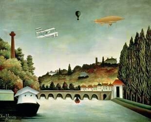 Vue du pont de Sèvres (Henri Rousseau) - Muzeo.com