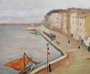 Le Port de Saint-Tropez (Albert Marquet) - Muzeo.com