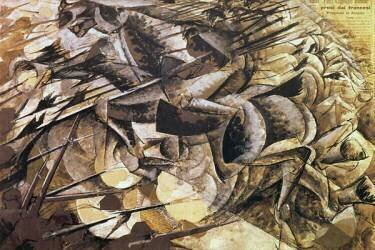 La charge des lancier (Umberto Boccioni) - Muzeo.com