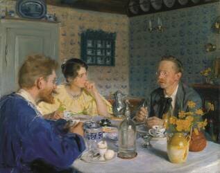 A luncheon (Peder Severin Kröyer) - Muzeo.com