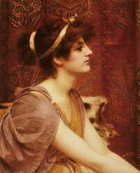 A Classical Beauty (John William Godward) - Muzeo.com