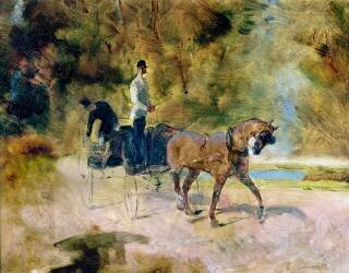 A Dog-Cart (Henri de Toulouse-Lautrec) - Muzeo.com