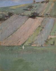 A Hillside (Theodore Robinson) - Muzeo.com