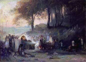 A Pagan Procession (Henri Foreau) - Muzeo.com