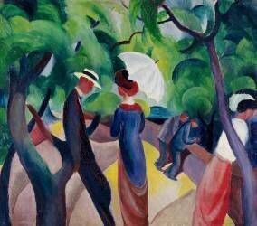 A Stroll (August Macke) - Muzeo.com