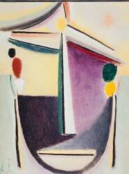 Abstract Head: Black-Yellow-Purple (Alexej von Jawlensky) - Muzeo.com