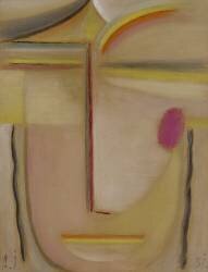 Abstract Head: Gold and Pink (Alexej von Jawlensky) - Muzeo.com