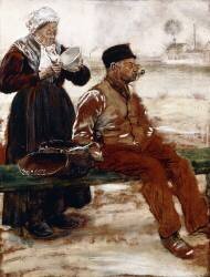 After the Meal (Jean-François Raffaelli) - Muzeo.com