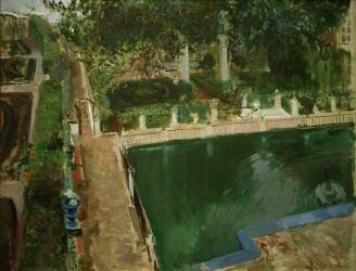 Alcázar garden (Joaquin Sorolla y Bastida) - Muzeo.com