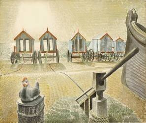 Aldeburgh Bathing Machines (Eric Ravilious) - Muzeo.com