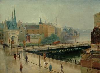 Ansicht von Ostende (Arthur Segal) - Muzeo.com