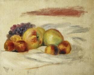 Apples and Grapes (Auguste Renoir) - Muzeo.com