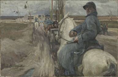 Artillery convoy (Edmond Lesellier) - Muzeo.com