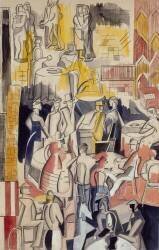 At the café (Alexandra Exter) - Muzeo.com