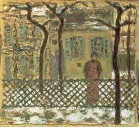 At the Fence (Pierre Bonnard) - Muzeo.com