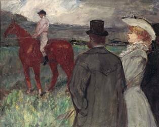 At the Racecourse (Henri de Toulouse-Lautrec) - Muzeo.com