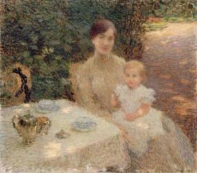 Au jardin (Ernest Laurent) - Muzeo.com